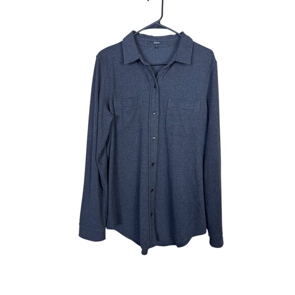 Quince Men’s Gray Button Up Sweater Shirt Size Large - Picture 1 of 7